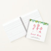 Carnet Flamant rose Tropical Cute Location de vacances Li (Intérieur)