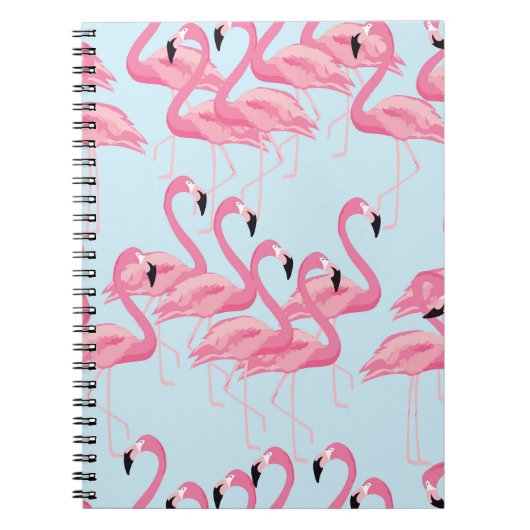 Carnet Flamant rose : Tropical Vintage Print (Devant)