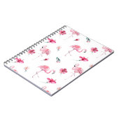 Carnet Flamant rose Tropiques Summer Island Chic Hibiscus (Côté gauche)