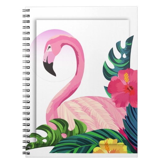 Carnet flamant tropical esthétique (Devant)