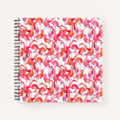 Carnet Flamants roses Aquarelle En Aquarelles (Devant)