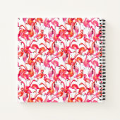 Carnet Flamants roses Aquarelle En Aquarelles (Dos)