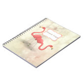 Carnet Flamants roses, Bokeh - Personnalisé (Côté gauche)