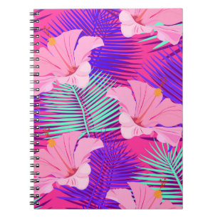 Carnet Flamants roses exotiques : Vintage rose tropical.