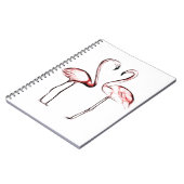 Carnet Flamants Roses Flamingos Rose Tropical (Côté gauche)