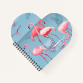 CARNET FLAMANTS ROSES MOTIF 1 (Devant)