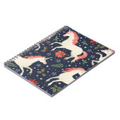 Carnet flamants roses, oiseaux exotiques, ananas, tropica (Côté gauche)