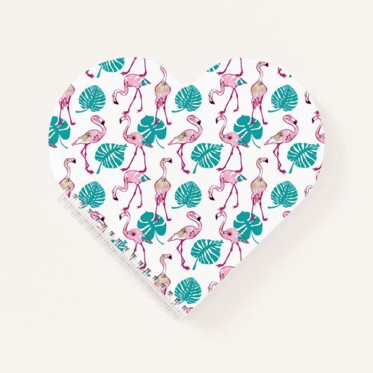 Carnet Flamants roses roses (Devant)