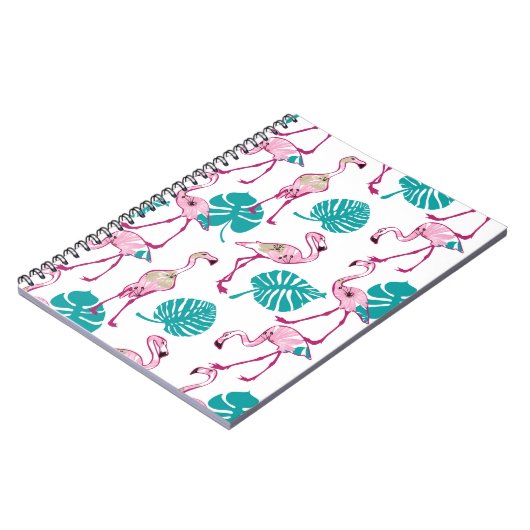 Carnet Flamants roses roses (Côté gauche)
