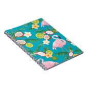 Carnet Flamants roses roses : Tropical Seamless Motif (Côté Droit)