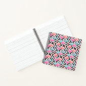 Carnet Flamants roses sur Motif de conception en gras (Intérieur)