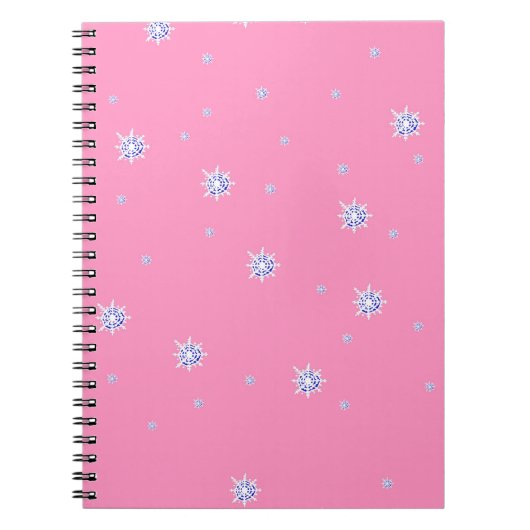 Carnet Flambeaux d'hiver roses (Devant)
