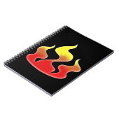 Carnet Flames (Côté gauche)