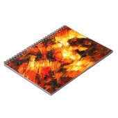 Carnet Flames of Passion Abstract Art Notebook  (Côté gauche)