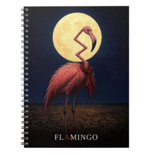 Carnet Flamingo Cravate gothique Surréaliste
