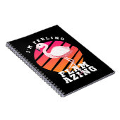 Carnet Flamingo Drôle Pun Sentiment Flamazing (Côté Droit)