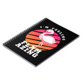 Carnet Flamingo Drôle Pun Sentiment Flamazing (Côté gauche)