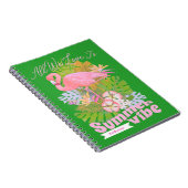Carnet Flamingo Été Vert (Côté Droit)