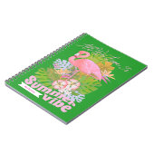 Carnet Flamingo Été Vert (Côté gauche)