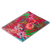 Carnet Flamingo rose tropicale (Côté gauche)