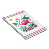 Carnet Flamingo rose tropicale/Floride (Côté Droit)