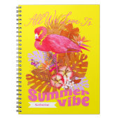 Carnet Flamingo Summer Yellow (Devant)