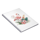 Carnet Flamingo With Flowers (Côté Droit)