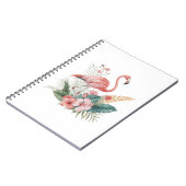 Carnet Flamingo With Flowers (Côté gauche)