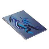 Carnet Flamme de dragon bleu (Côté Droit)