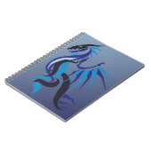 Carnet Flamme de dragon bleu (Côté gauche)