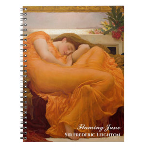 Carnet Flamme Juin par Frederic Leighton Orange