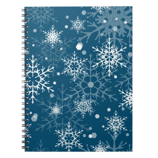 Carnet Flammes à neige blanches (Devant)