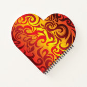 Carnet Flammes de carnet-coeur (Dos)
