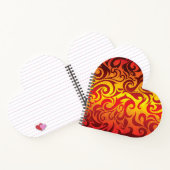 Carnet Flammes de carnet-coeur (Intérieur)