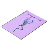 Carnet Flammes de feu bleu Ballerine Danse Squelette Viol (Côté gauche)