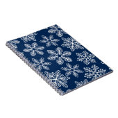 Carnet Flammes de neige sur bleu foncé (Côté Droit)