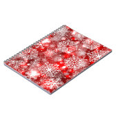 Carnet Flammes de neige sur rouge (Côté gauche)