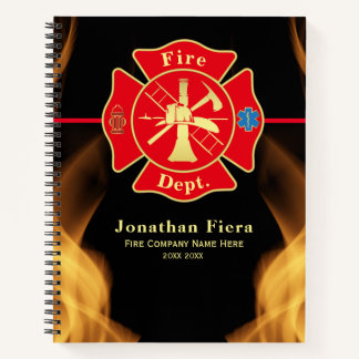 Carnet Flammes de Secourt de pompiers