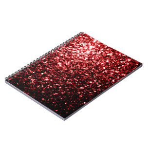 Carnet Flamour rouge foncé Parties scintillant scintille