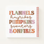 Carnet Flannings Bonfires Citrouille (Dos)