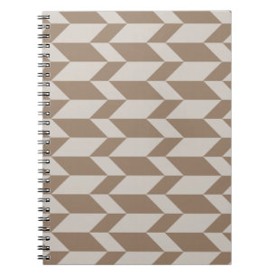 Carnet Flèche à deux tons en gras Chevron Boutons neutres