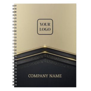 Carnet Flèche Beige & Or Noir de luxe
