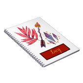 Carnet Flèche d'aquarelle et diamants (Côté Droit)