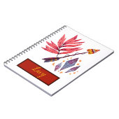 Carnet Flèche d'aquarelle et diamants (Côté gauche)