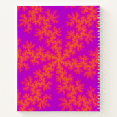 Carnet Flèche de neige rose et orange (Dos)
