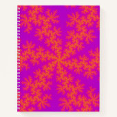 Carnet Flèche de neige rose et orange (Devant)