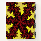 Carnet Flèche de neige rouge et jaune (Dos)