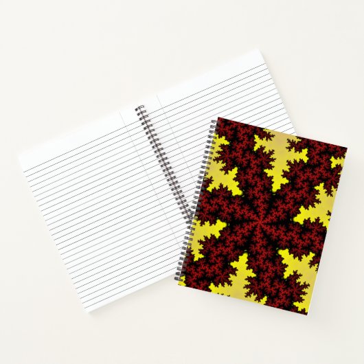 Carnet Flèche de neige rouge et jaune (Intérieur)
