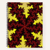 Carnet Flèche de neige rouge et jaune (Devant)