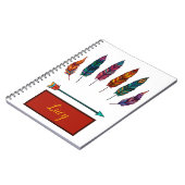 Carnet flèche & plumes (Côté gauche)